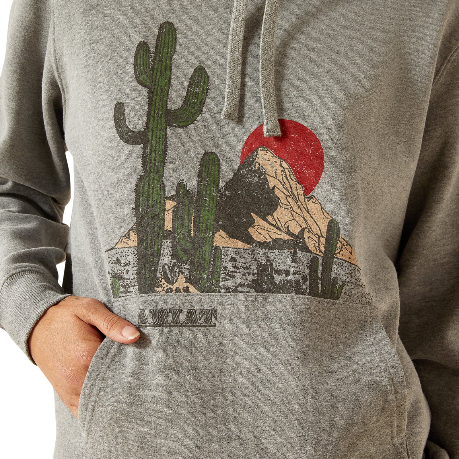 Ariat Wms San Pedro Hoodie Heather Grey - Winter 26