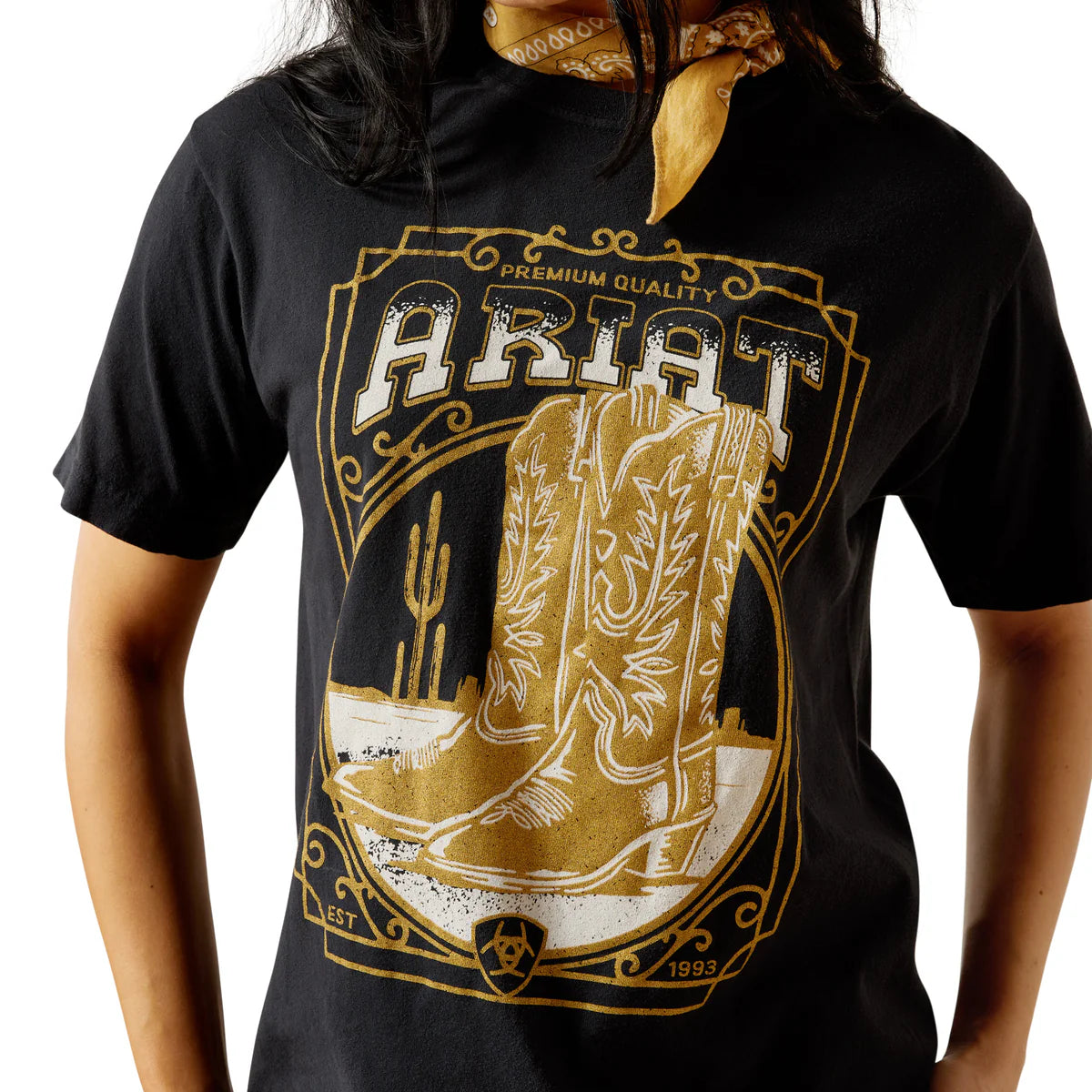 Ariat Wmns Boot Cloche SS Tee Vintage Black