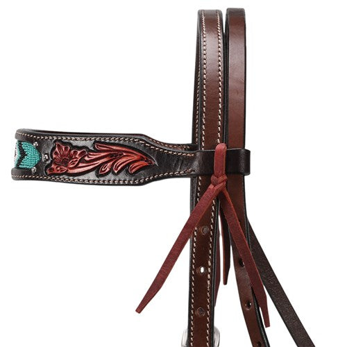 Fort Worth Turquoise Beaded Headstall