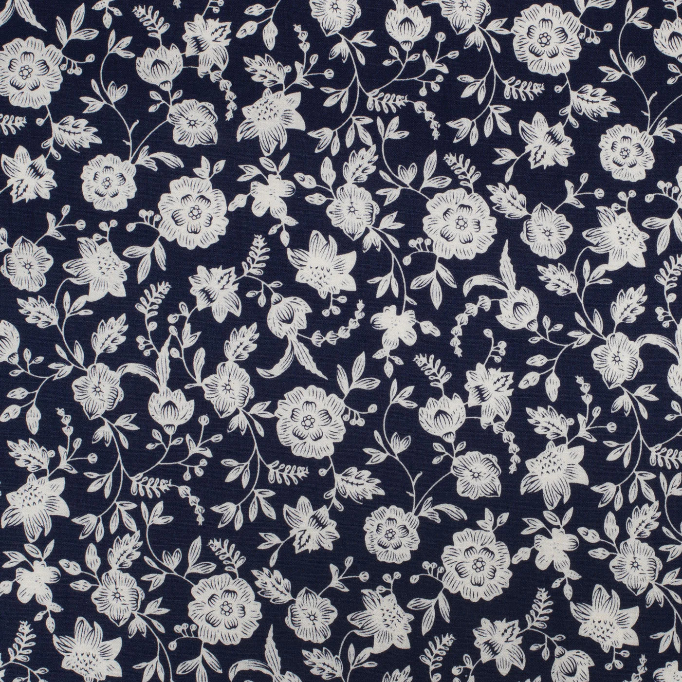 Just Country Girls Gracie Frills Full Button Print Workshirt Navy Floral