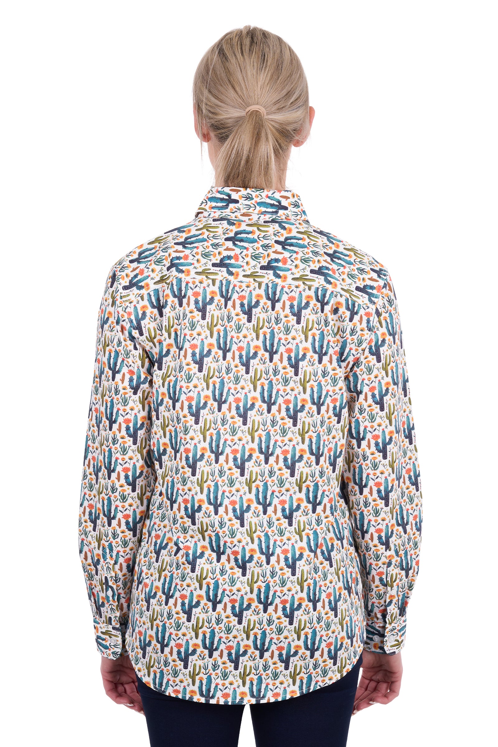 Hard Slog Wms Alba 1/2 Plkt LS Shirt