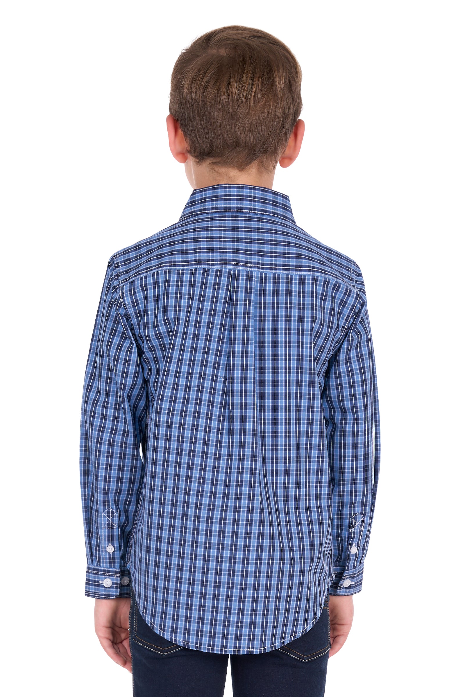 Hard Slog Kids Wyatt 1/2 Plkt LS Shirt