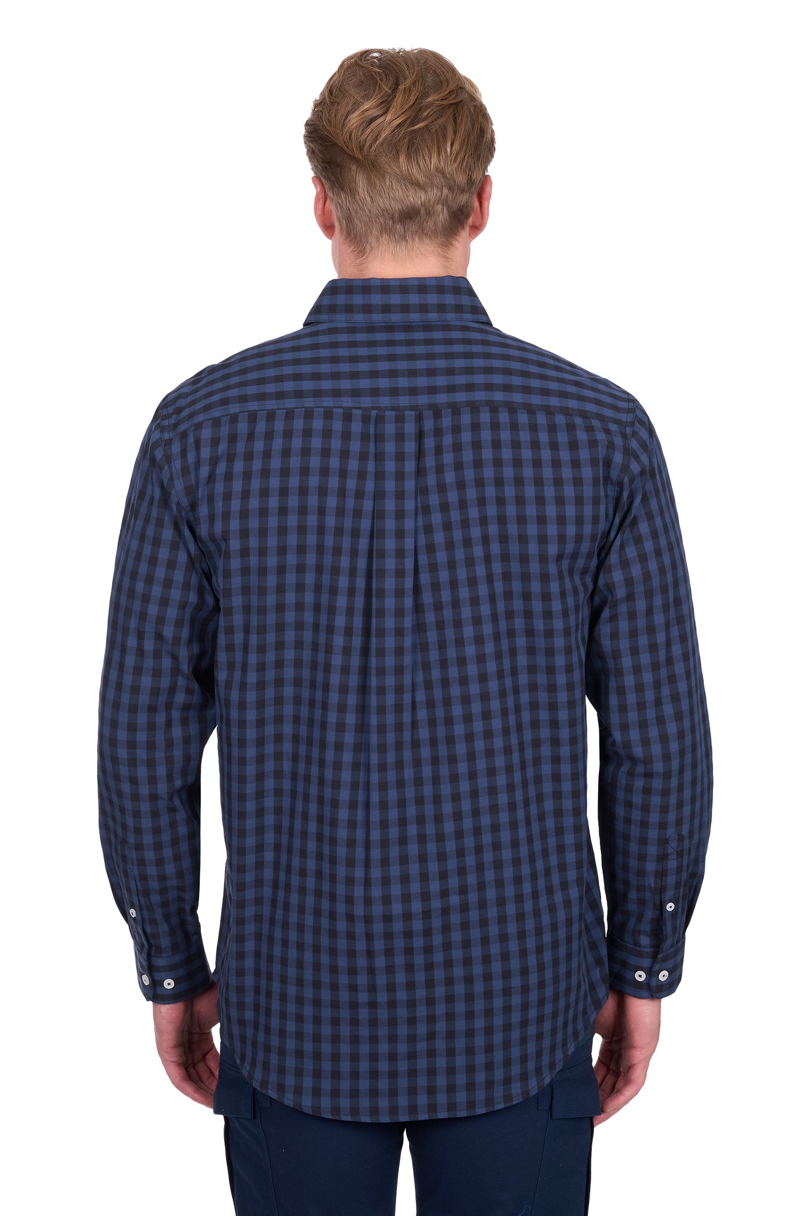 Hard Slog Mens Nash Half Button Long Sleeve Shirt