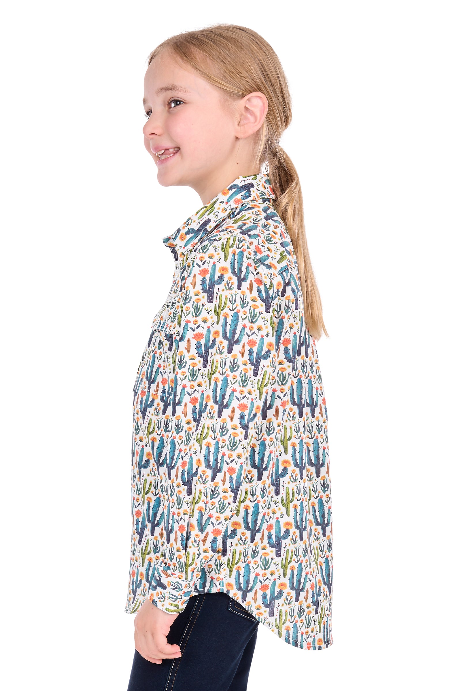 Hard Slog Kids Alba 1/2 Plkt LS Shirt | Country Clothing - Shirts | Saddleworld Ipswich