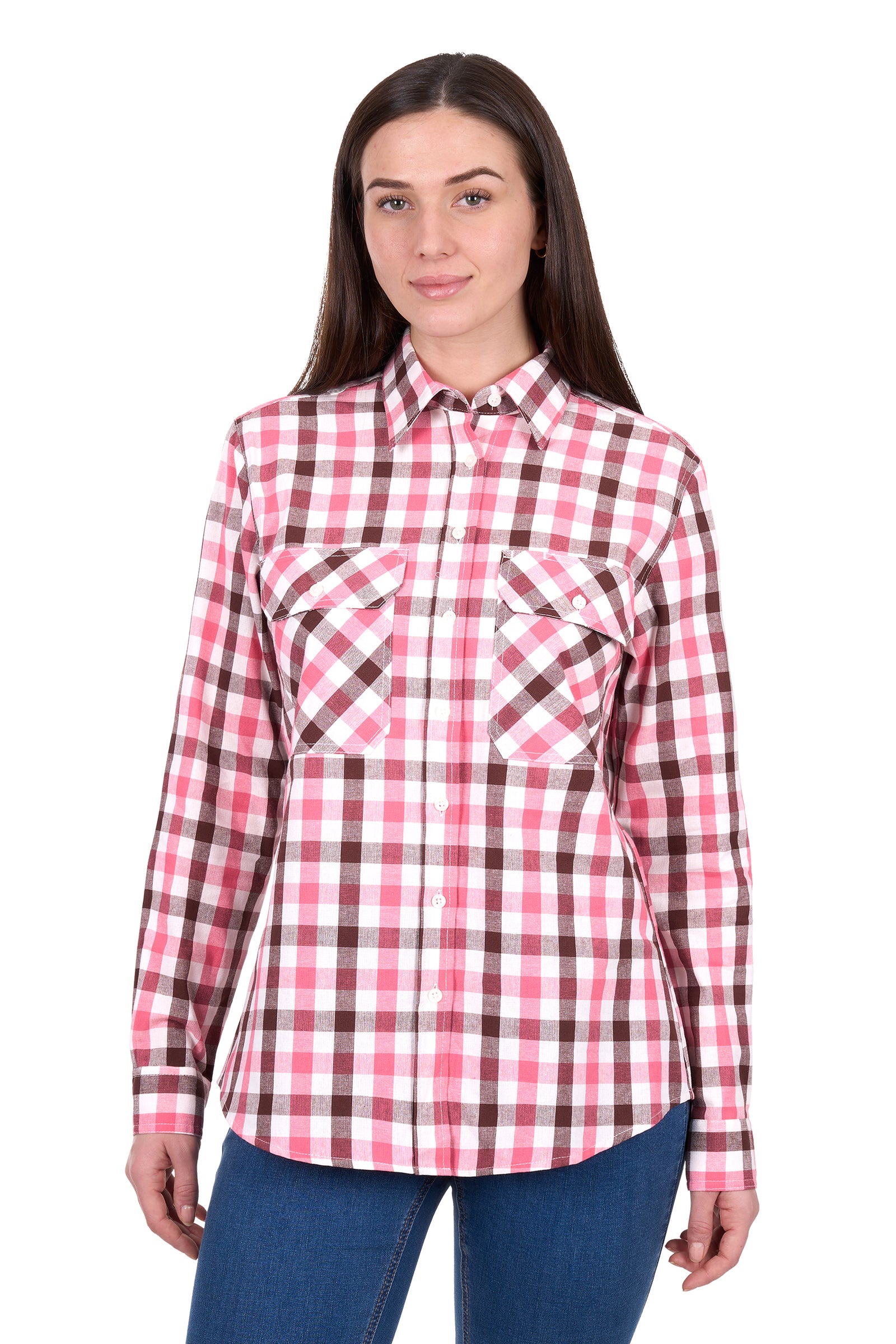 Hard Slog Wmns Rachel Full Button Long Sleeve Shirt | Country Clothing - Ladies Shirt | Saddleworld Ipswich
