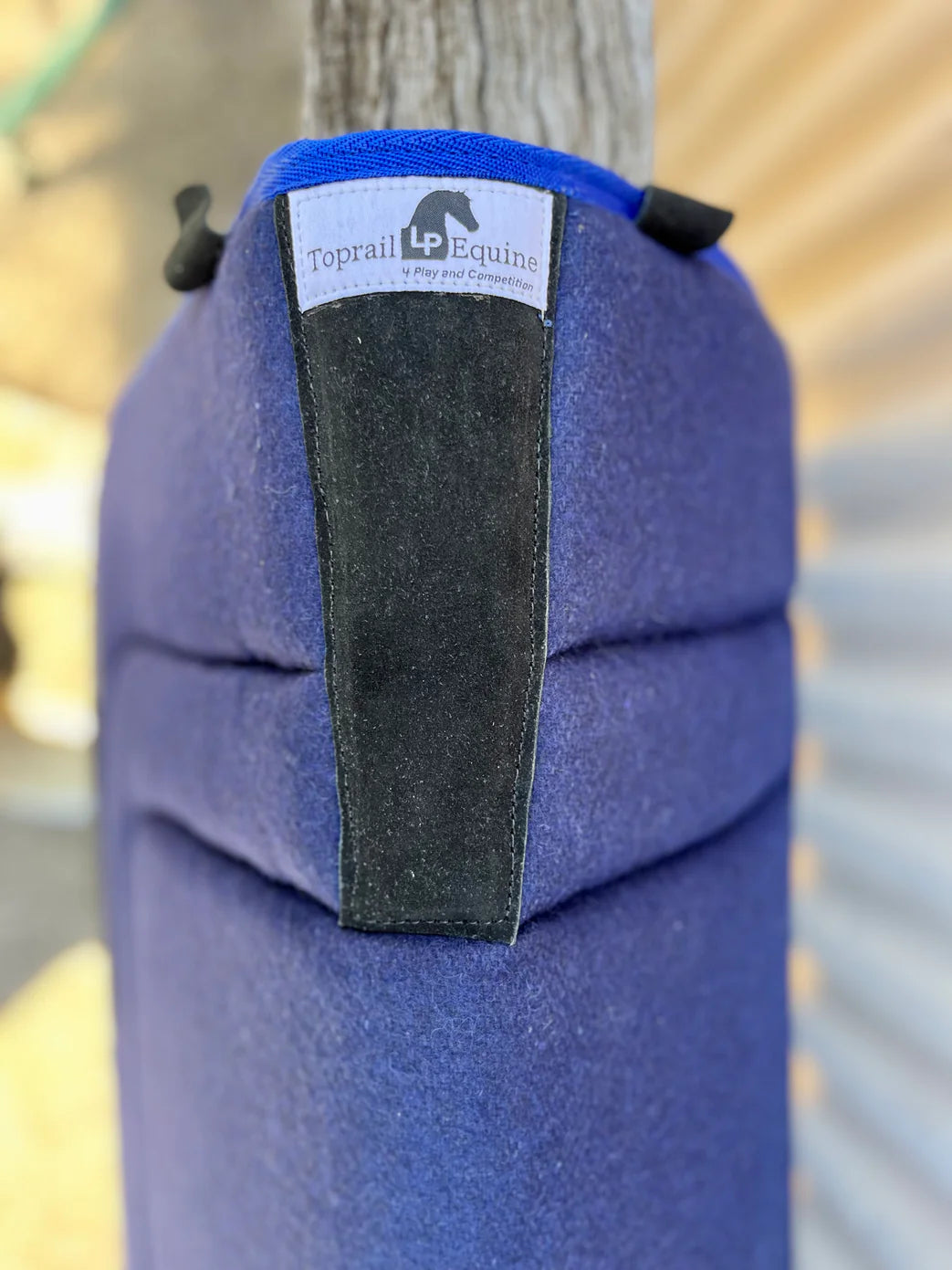 Toprail Equine Wool Saddle Blanket Kersey Navy