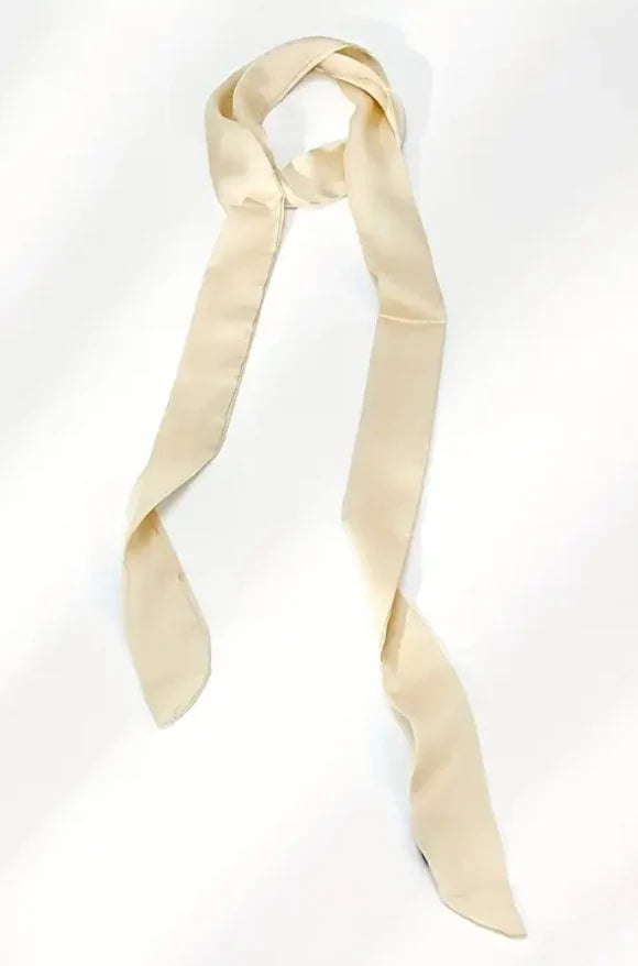1773 Neck Scarf - Soft Cloud - Extra Length Twilly