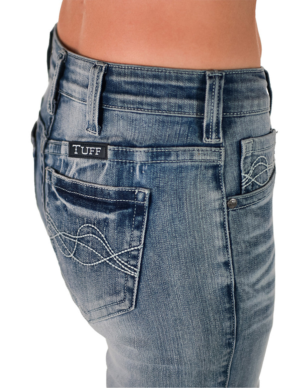 Cowgirl Tuff Light Dont Fence Me In - Light Wash