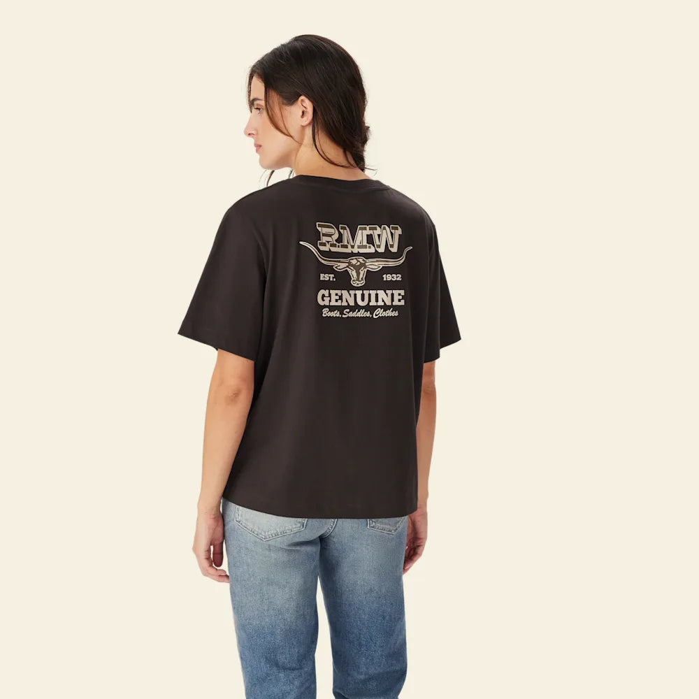 RM Williams Louth Back Print T Shirt
