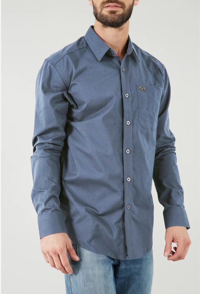 Kimes Ranch Mns Long Sleeved Shirt - Slate Blue