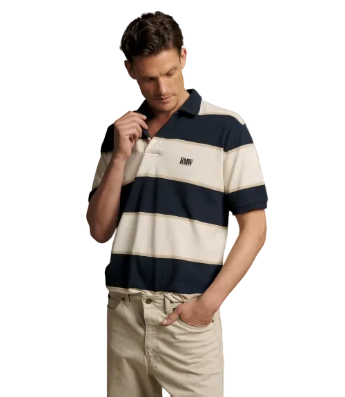 RM Williams Balmain Stripe Polo