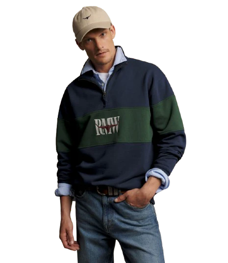 RM Williams Heritage Panel Qtr Zip