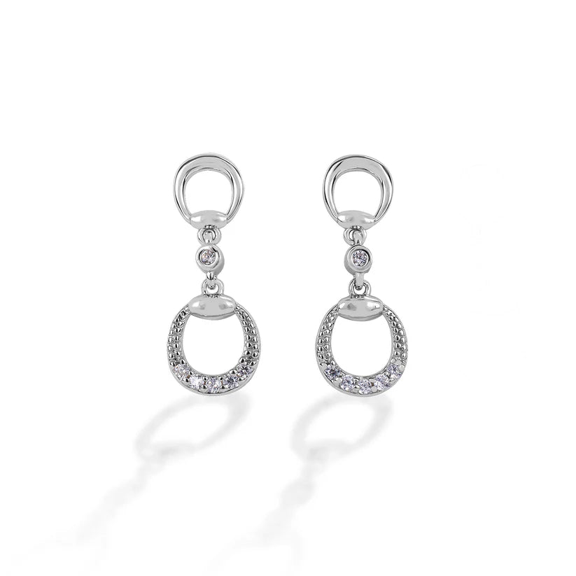 Kelly Herd Earrings Eggbutt Dangle - Sterling Silver | Giftware - Jewellery | Saddleworld Ipswich