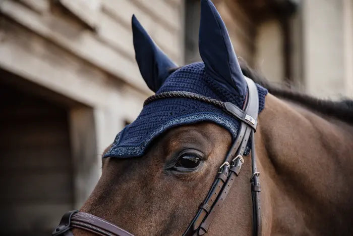 Kentucky Fly Veil Wellington Glitter Stone Soundless | Horse Supplies - Ear Bonnett | Saddleworld Ipswich