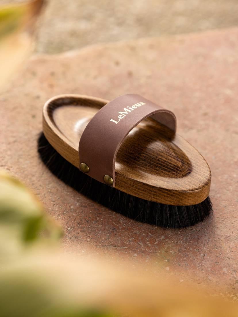 LeMieux Artisan Lambswool Body Brush Brown One Size | Stable Supplies - Grooming | Saddleworld Ipswich