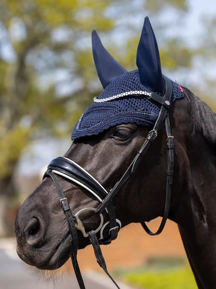 LeMieux Diamante Fly Hood | Horse SUpplies - Ear Bonnett | Saddleworld Ipswich