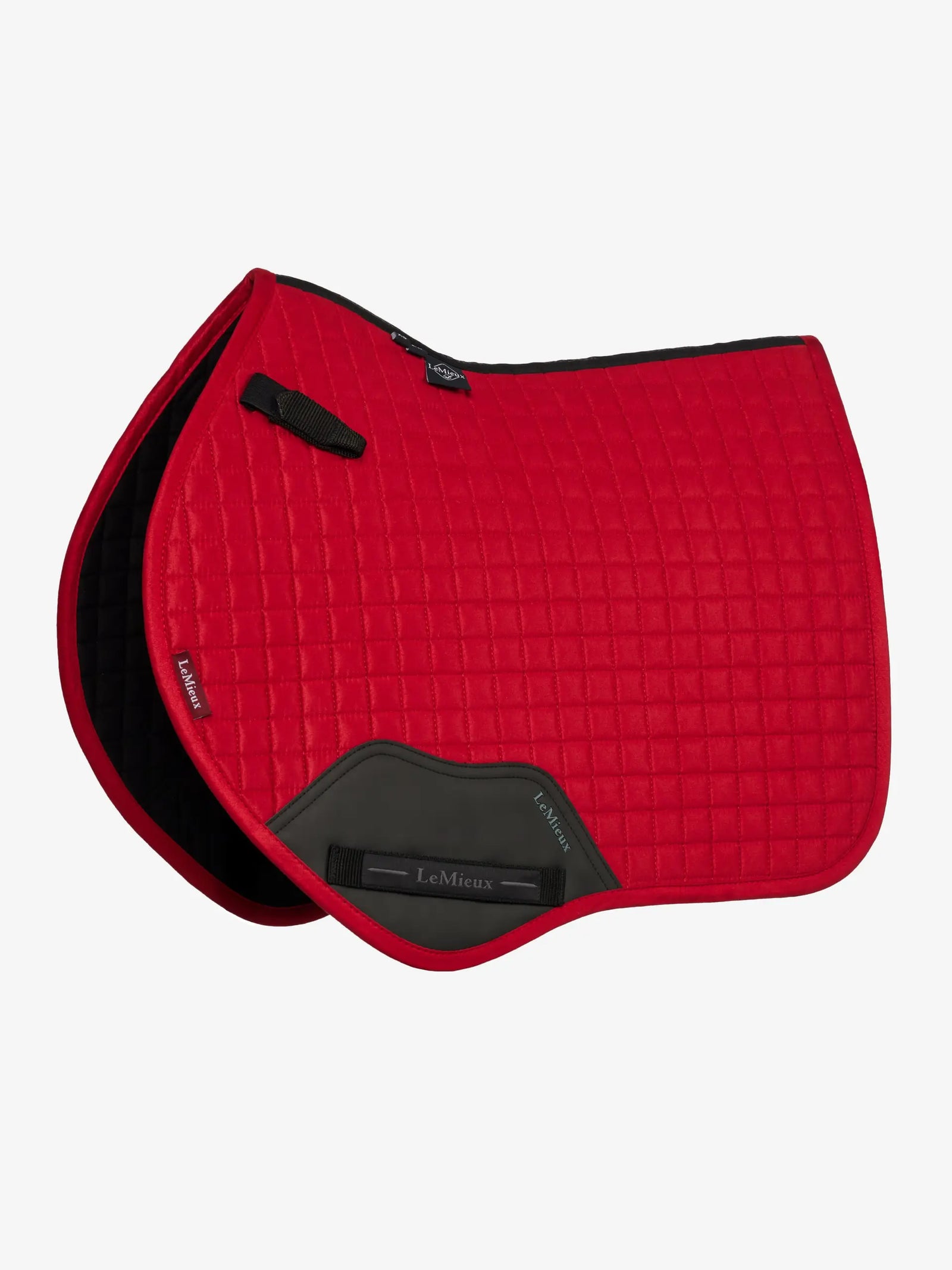 LeMieux Mini Suede Close Contact Square Chilli X Small | Saddleworld Ipswich | Horse Supplies | Saddle Cloths and Ear Bonnetts