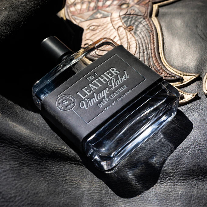 Tru Western Mns Leather Vintage Label #4 Deep Leather Eau De Cologne