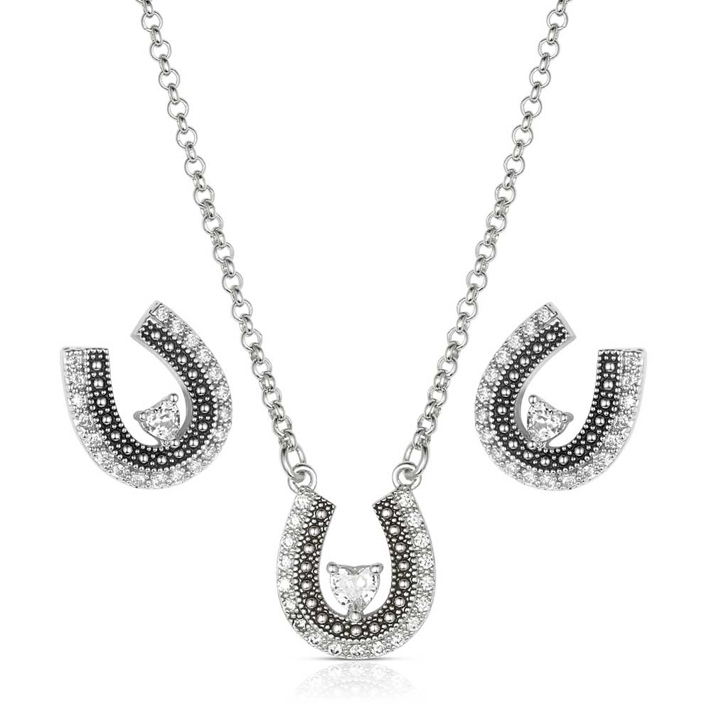 Lovely and Lucky Horseshoe Jewelry Set | Giftware - Jewellery | Saddleworld Ipswich
