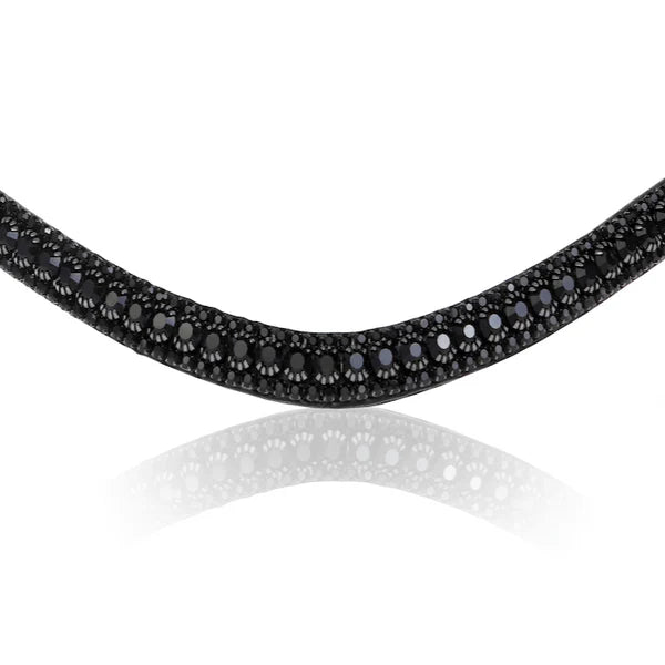 Lumiere Black Solitaire Crystal Browband | Horse Supplies - Bridle | Saddleworld Ipswich