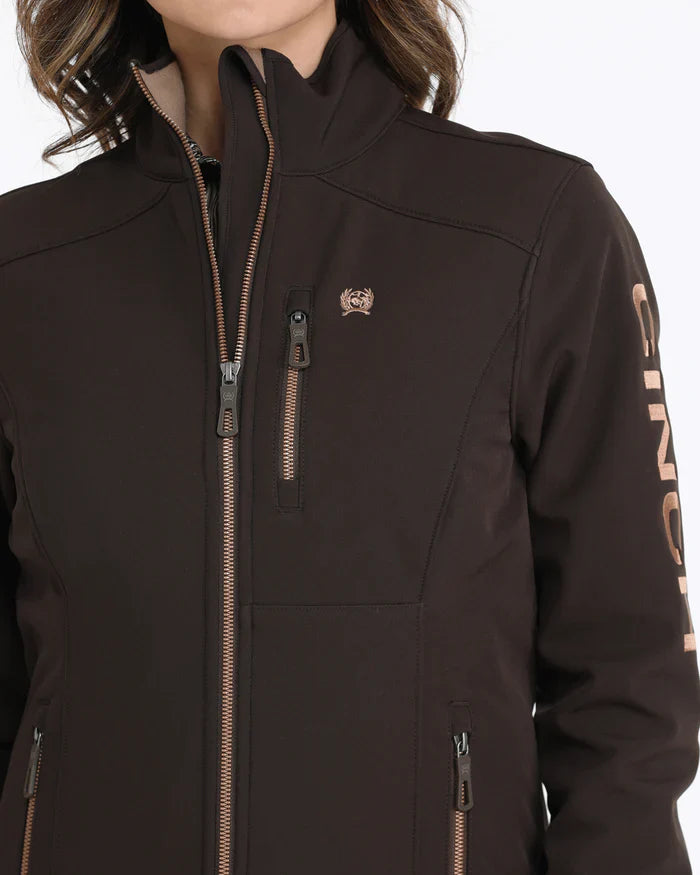 Cinch Brown Bonded Softshell Jacket