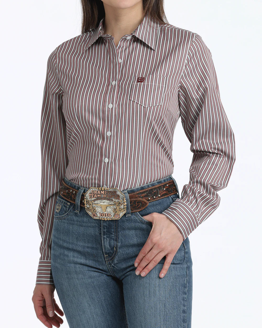 Cinch Wmns Tencel Arena Fit Button Down Shirt