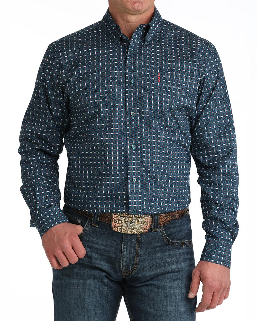 Cinch Mens Modern Fit Button Down Western Shirt