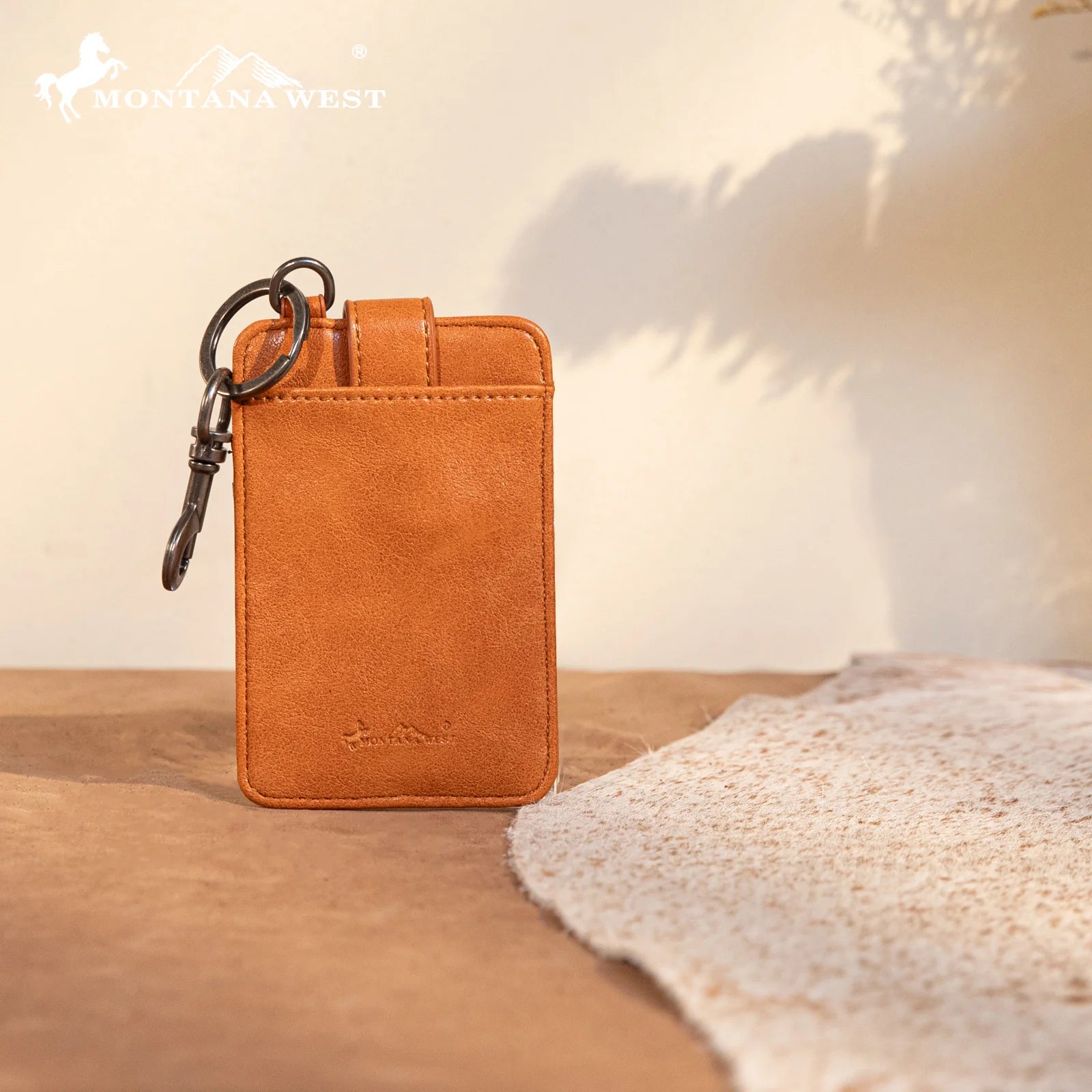 Montana West Tooled Collection Mini Key Ring Card Case