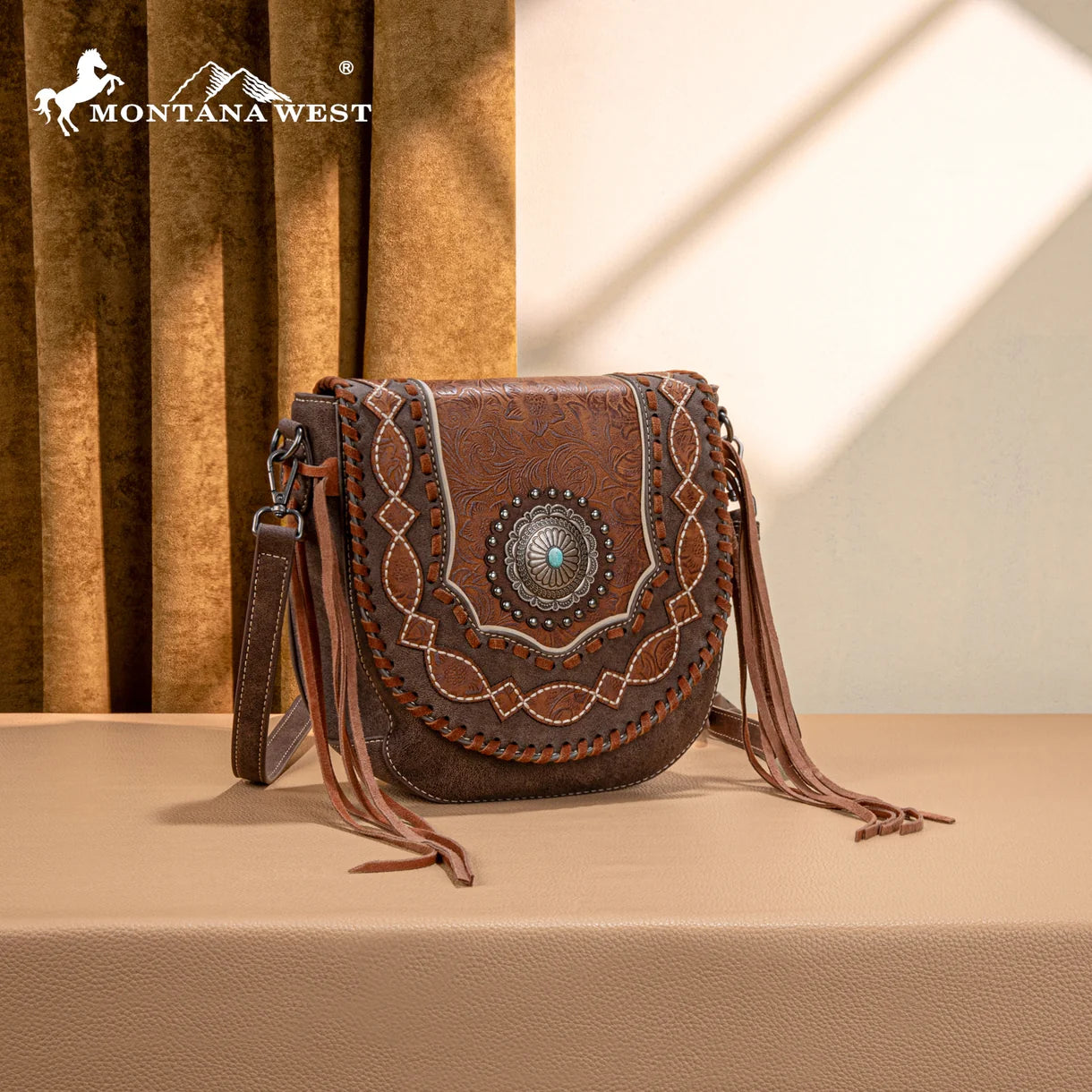 Montana West Concho Collection Crossbody