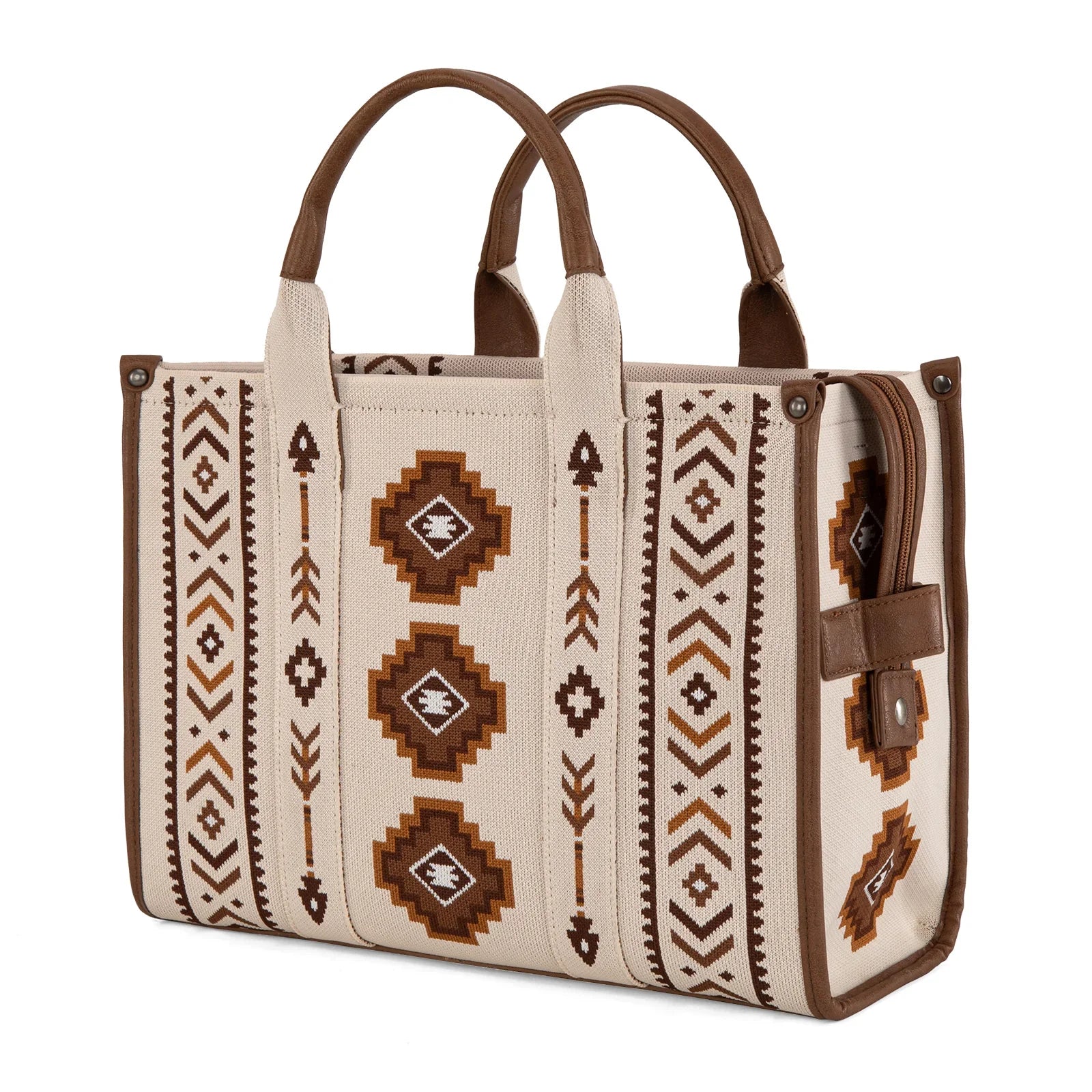 Montana West Aztec Retro Arrows Dual Sided Print Large Tote/Crossbody