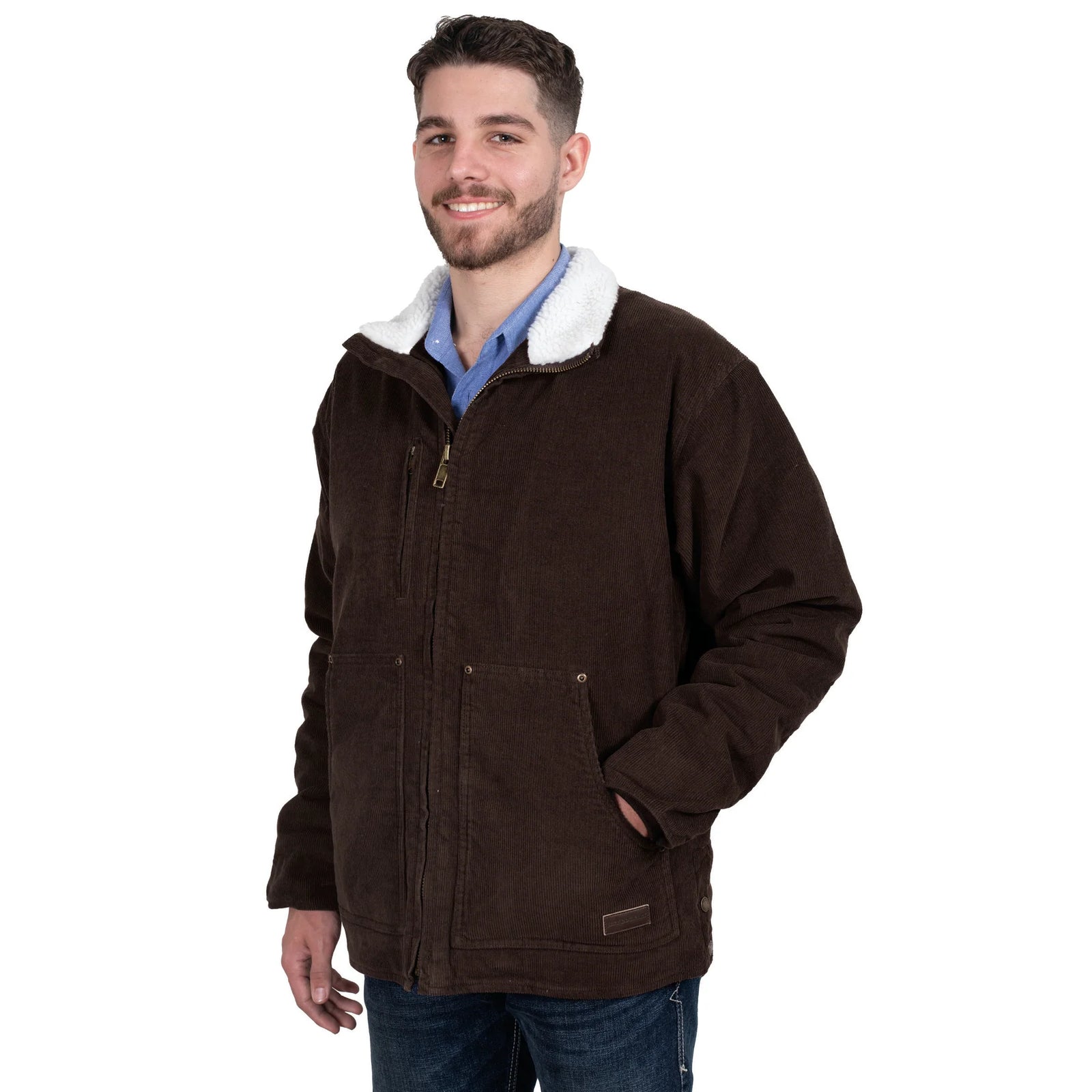 Just Country Mns Diamantina Sherpa Corduroy Jacket - Winter Black Friday Sale