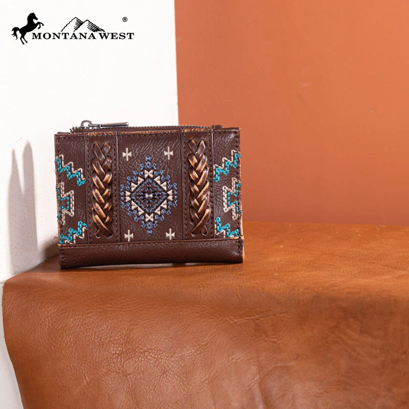 Montana West Embroidered Aztec Collection Wallet | Giftware - Wallet | Saddleworld Ipswich