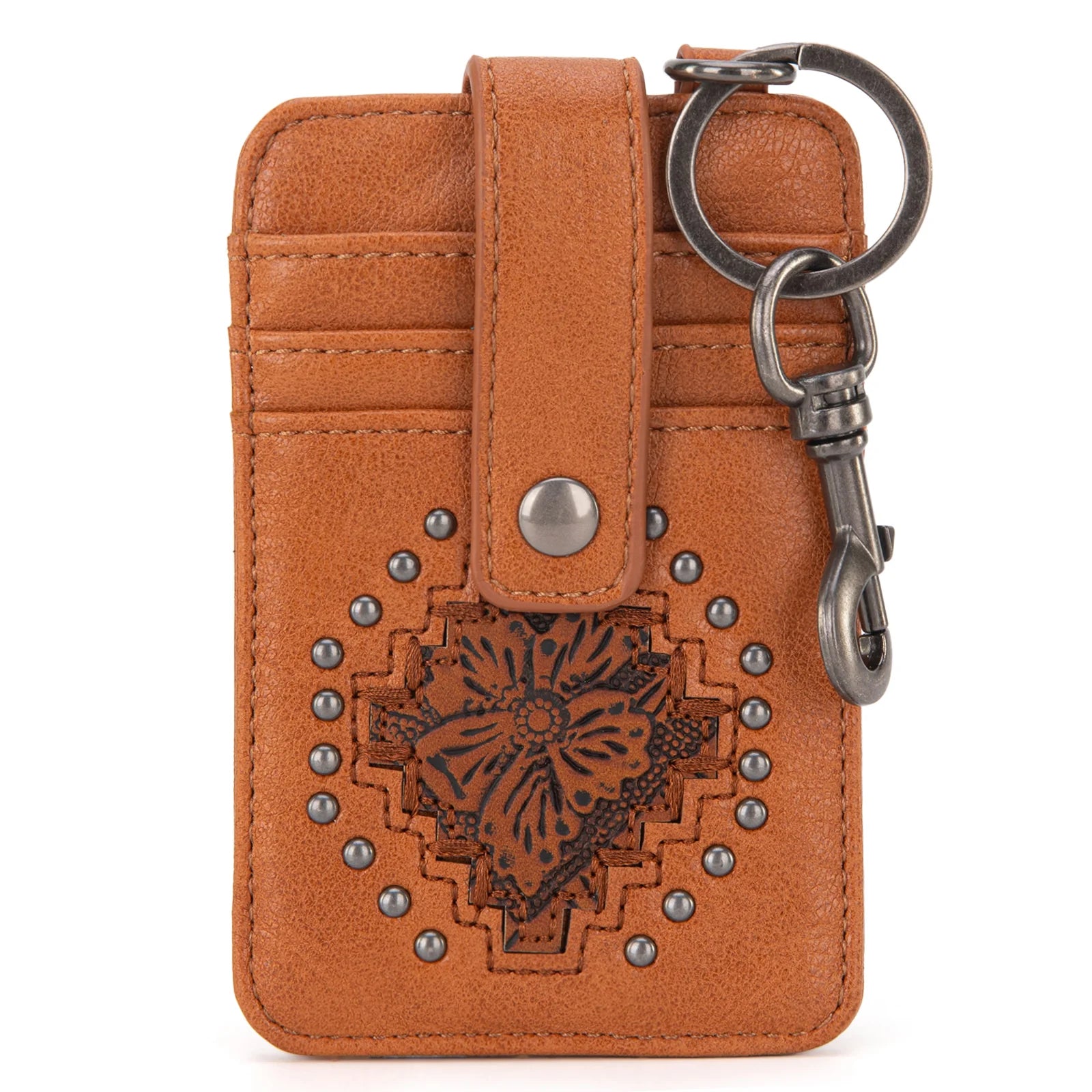Montana West Tooled Collection Mini Key Ring Card Case | GIftware - Handbag | Saddleworld Ipswich