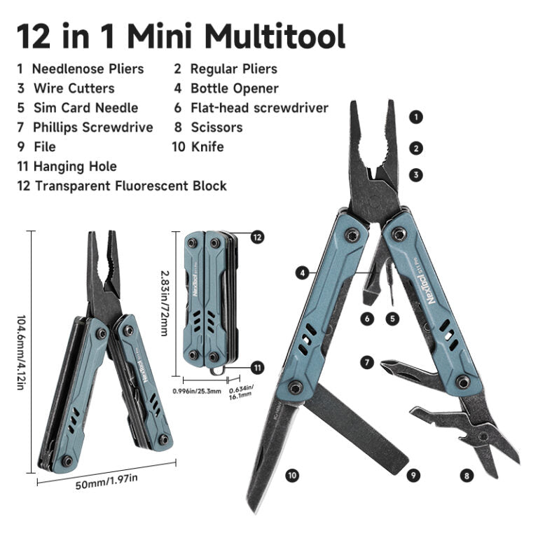 NexTool Mini Sailor S11 Pro Key Ring Multi-Tool
