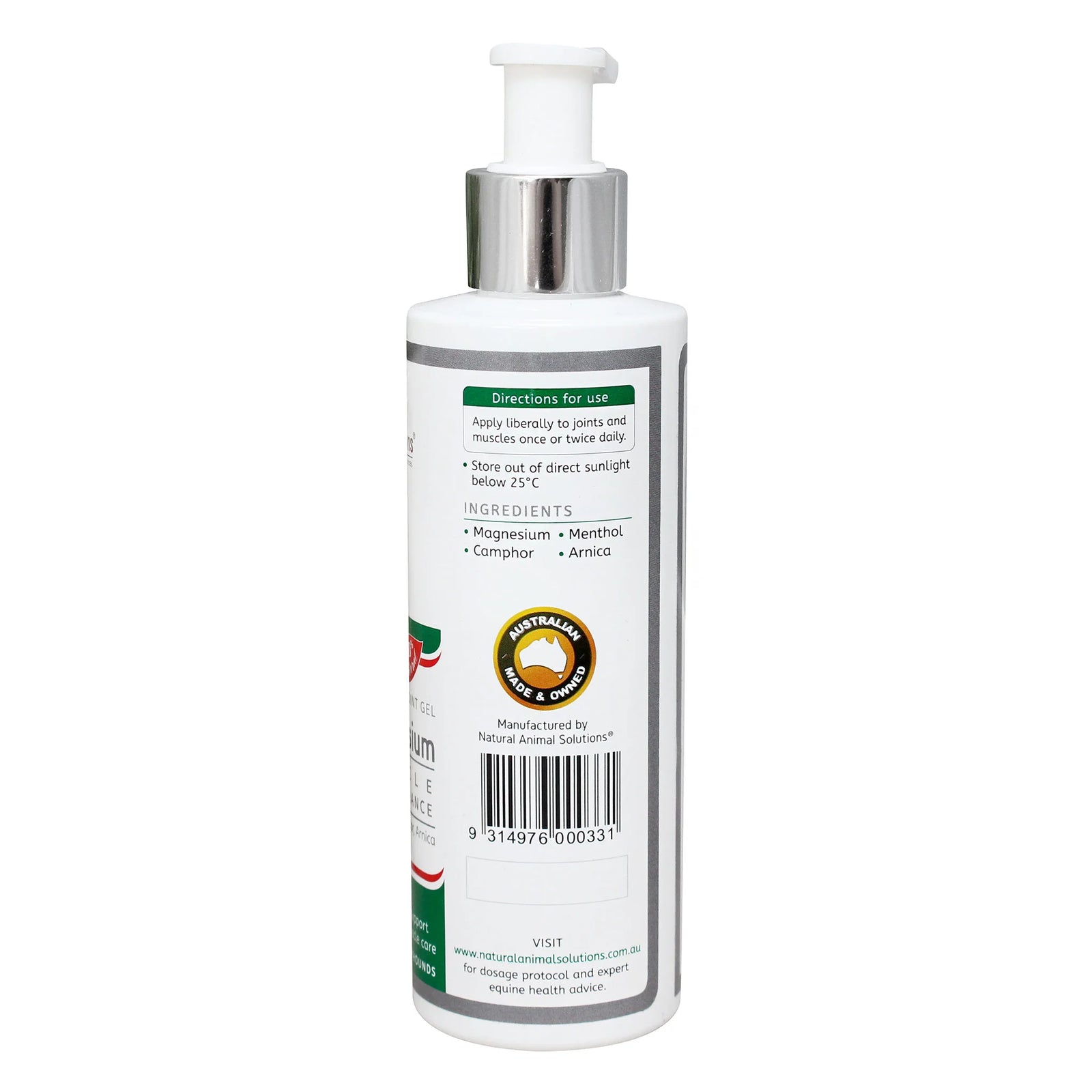 Natural Animal Solutions Ultra Magnesium Gel 200ml