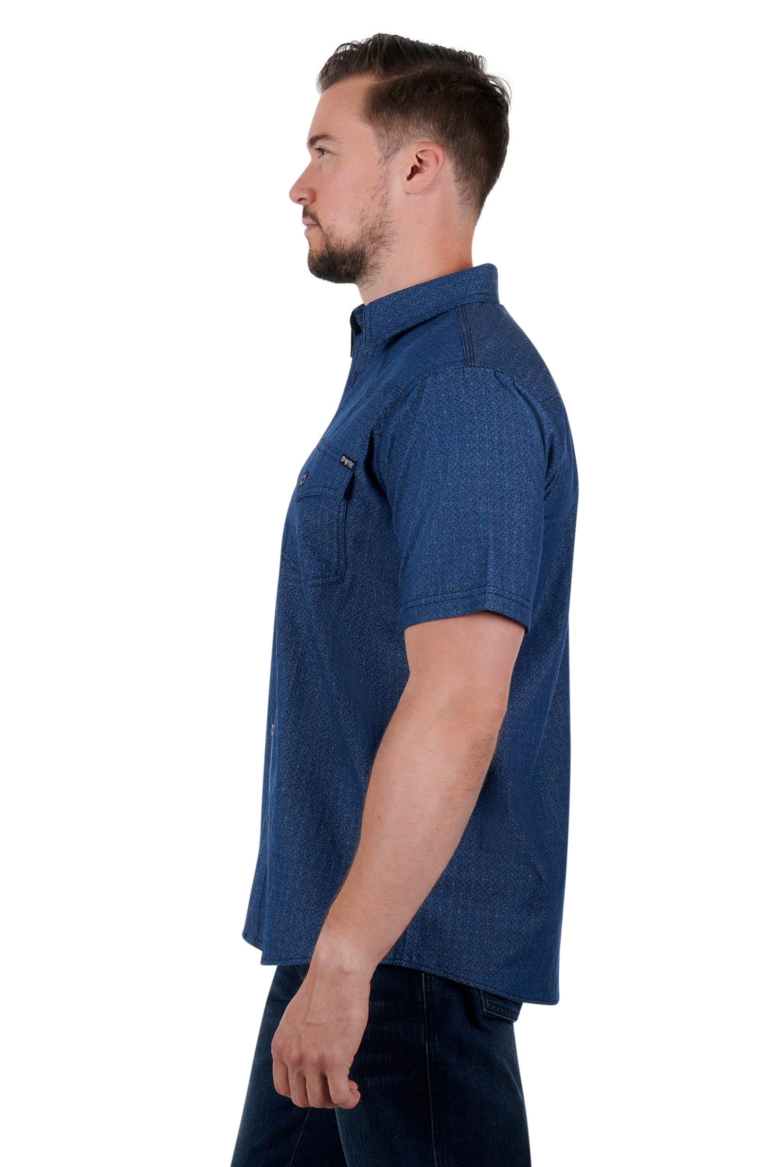 Pure Western Mens Steve SS Shirt - EOFY Sale