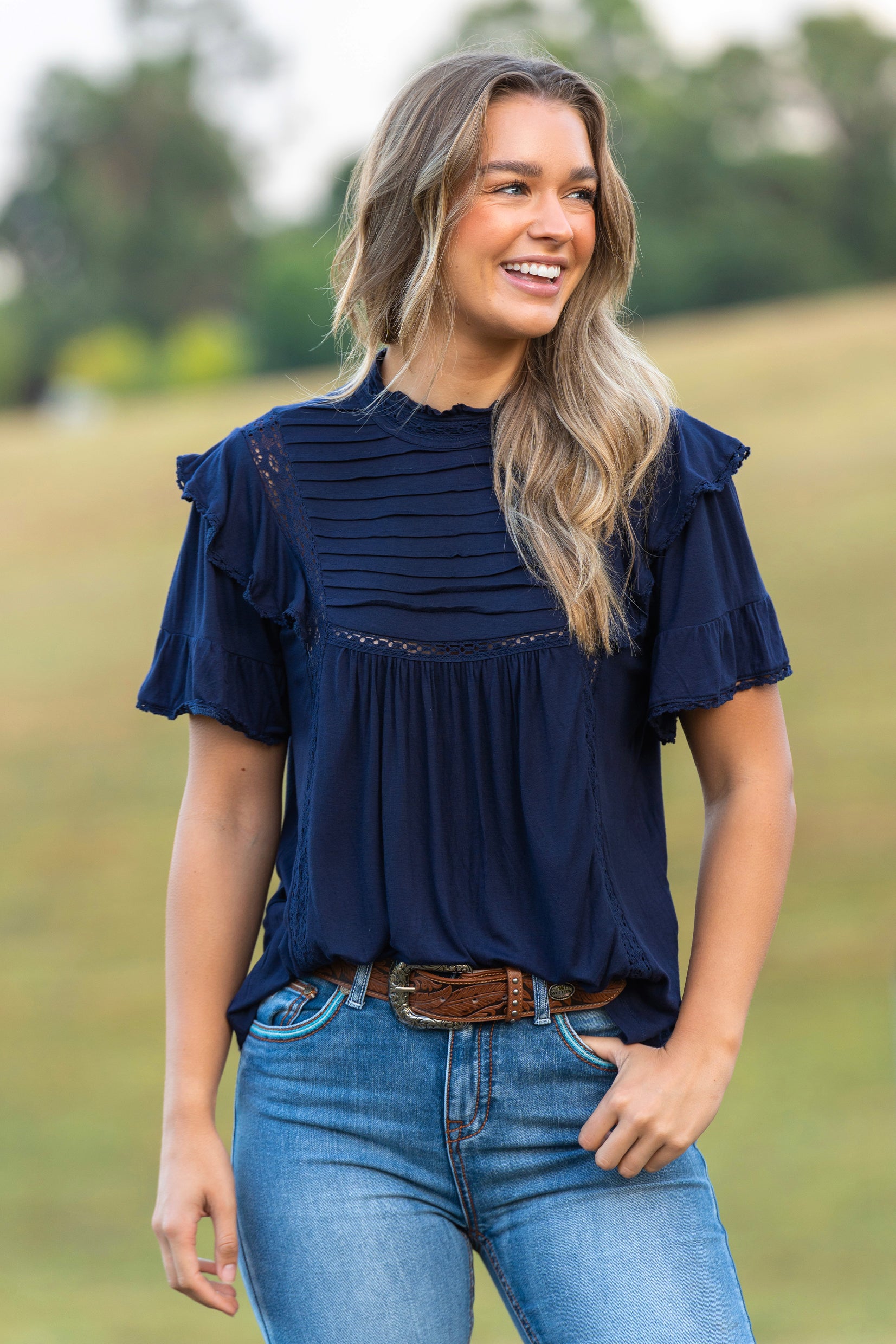 Pure Western Wmns Sloan Fashion Tee - Mothers Day Sale