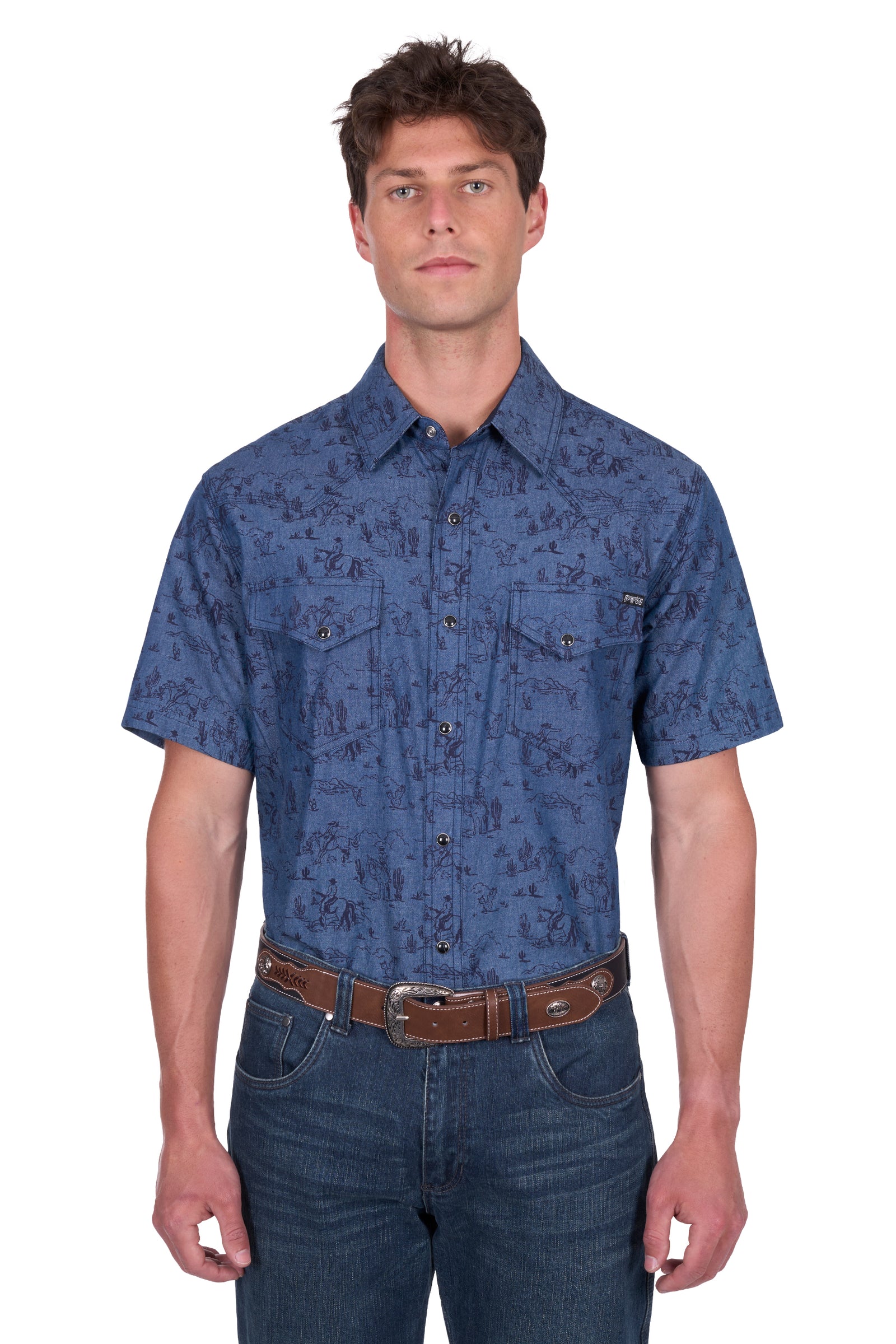 Pure Western Mens Travis SS Shirt