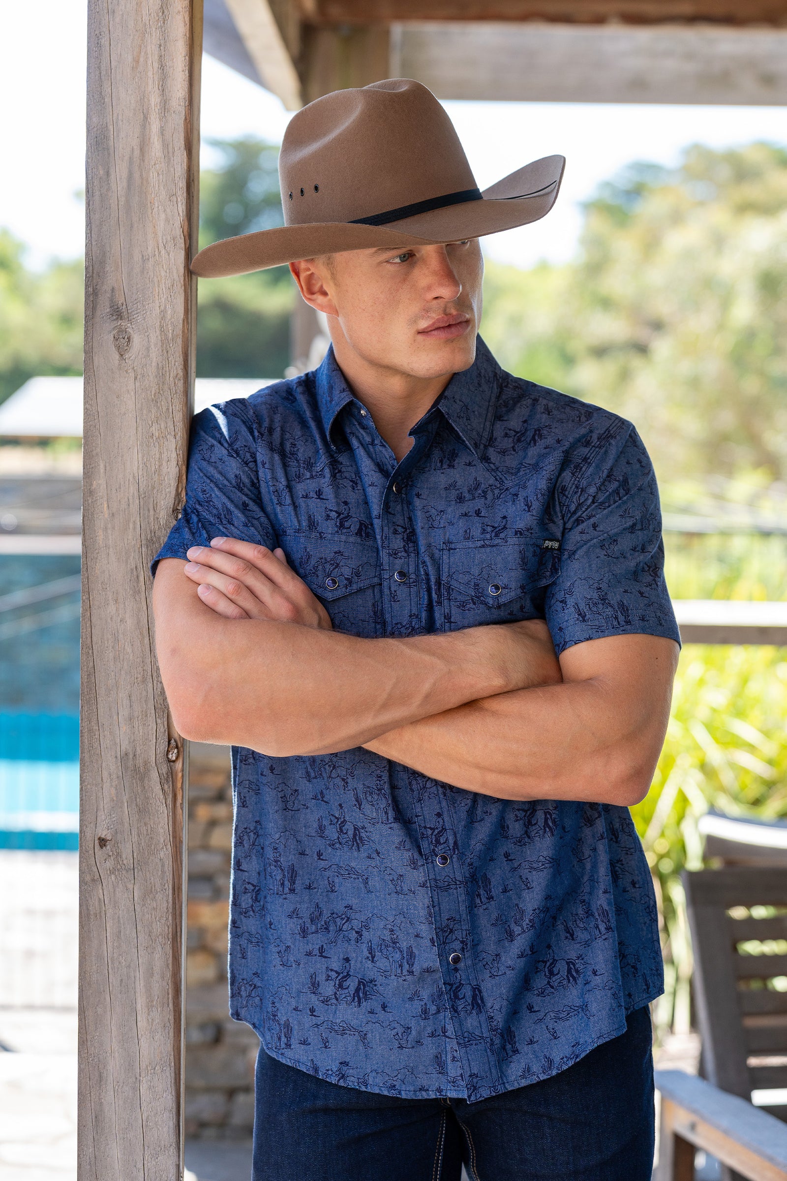 Pure Western Mens Travis SS Shirt