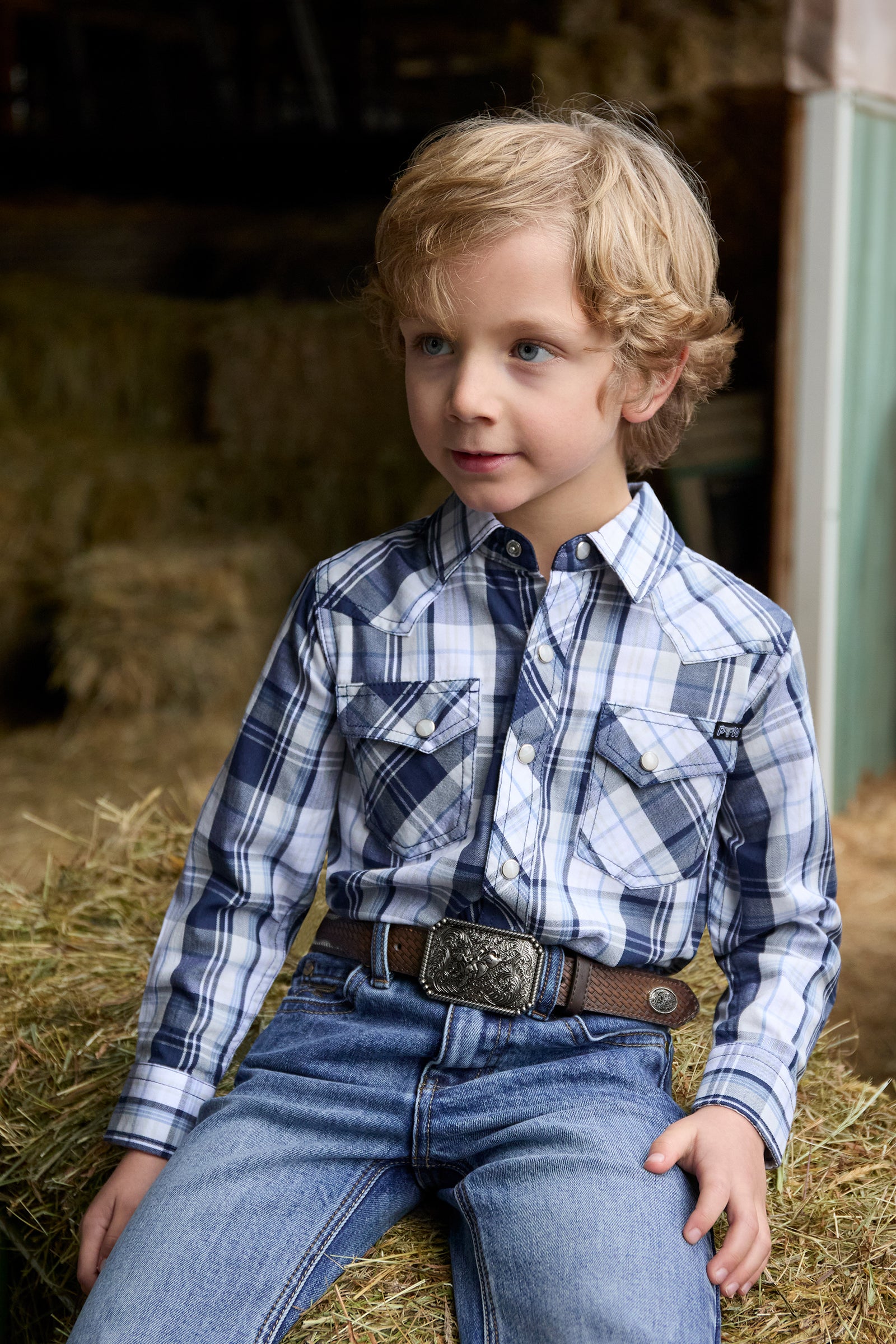 Pure Western Boys Billy Long Sleeve Shirt