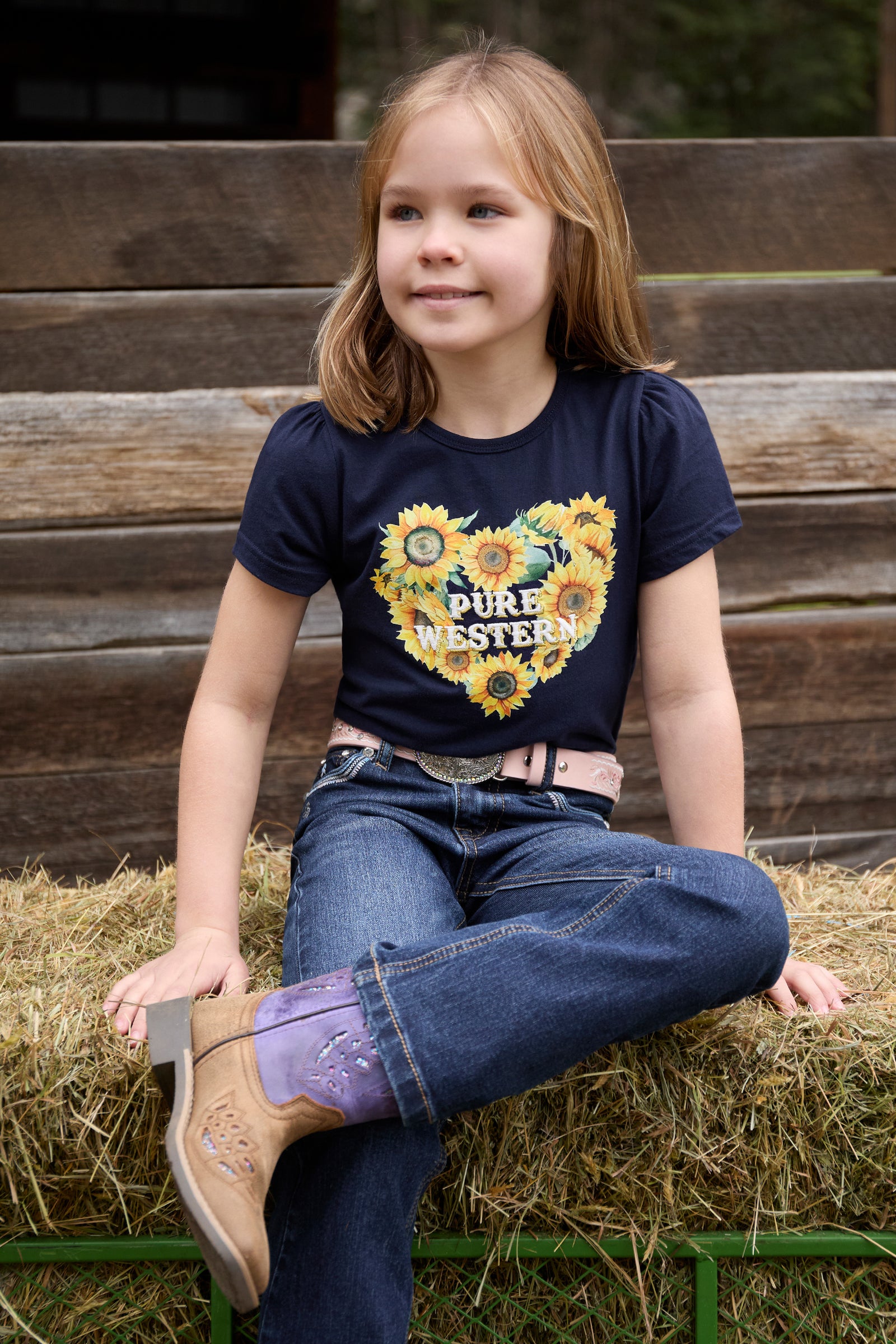 Pure Western Girls Marissa SS Tee