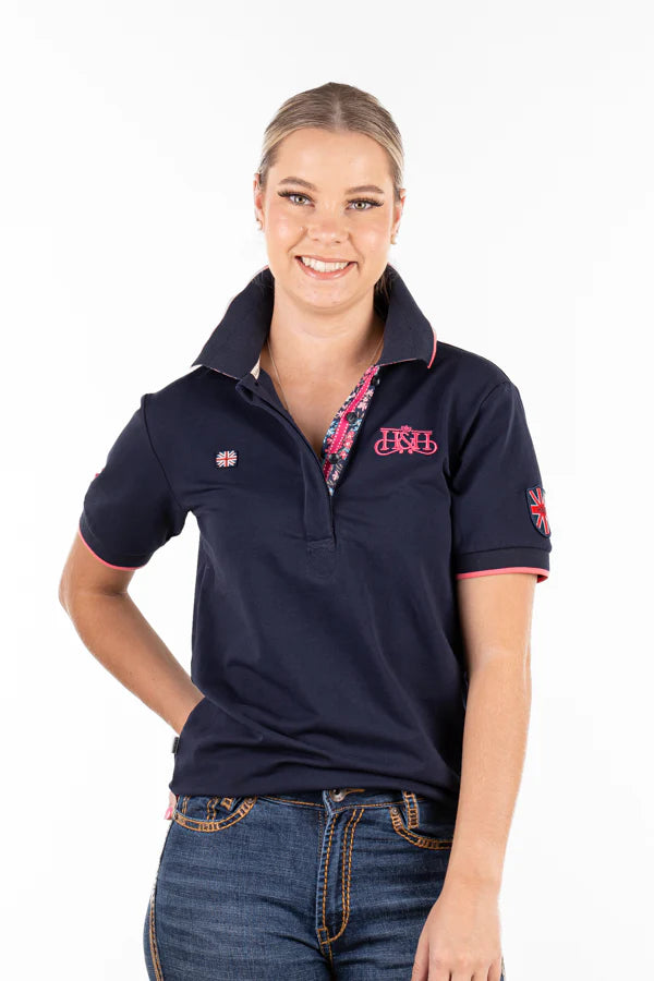 Hitchley and Harrow Loose Fit Polo - Navy