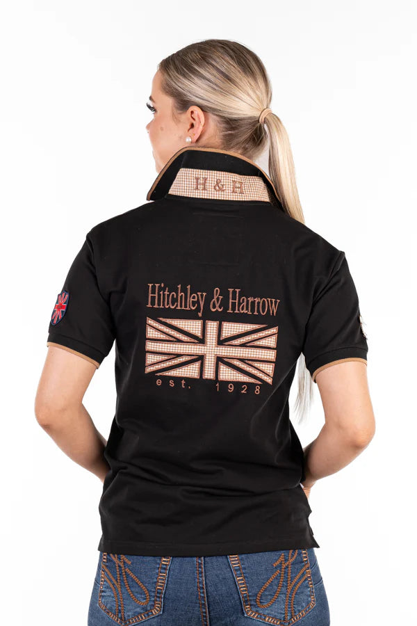 Hitchley and Harrow Loose Fit Polo - Black