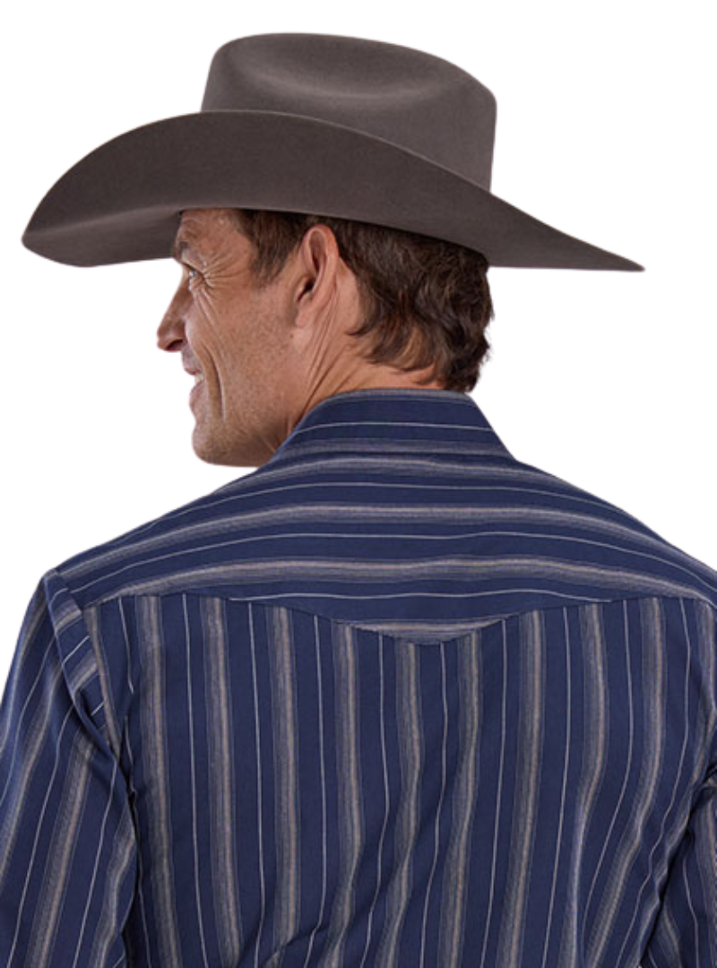 Roper Mns Karman Classic 55/45 Collection LS Shirt Blue