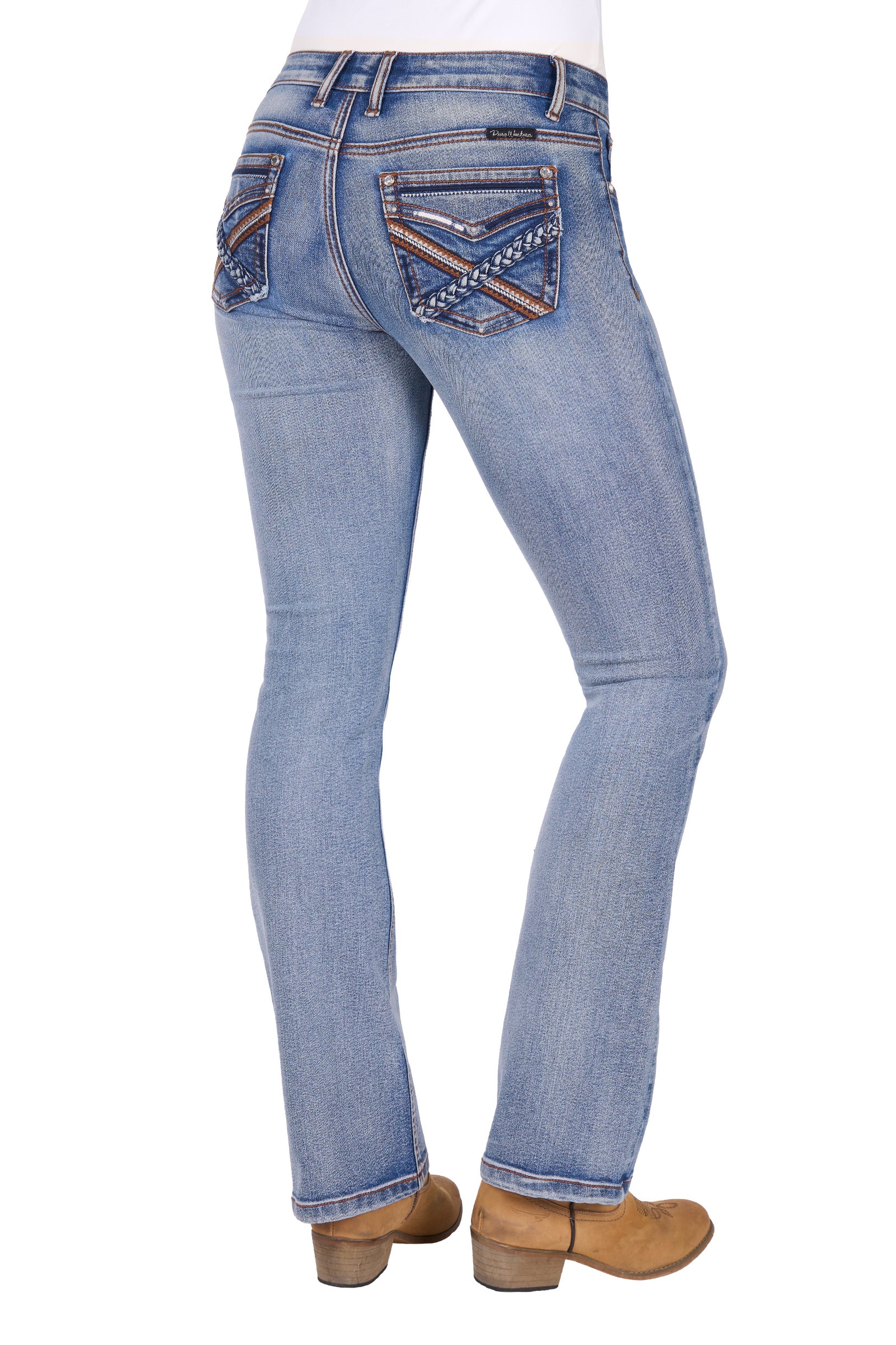 Pure Western Wmns Emily Bootcut Jean 32 Leg