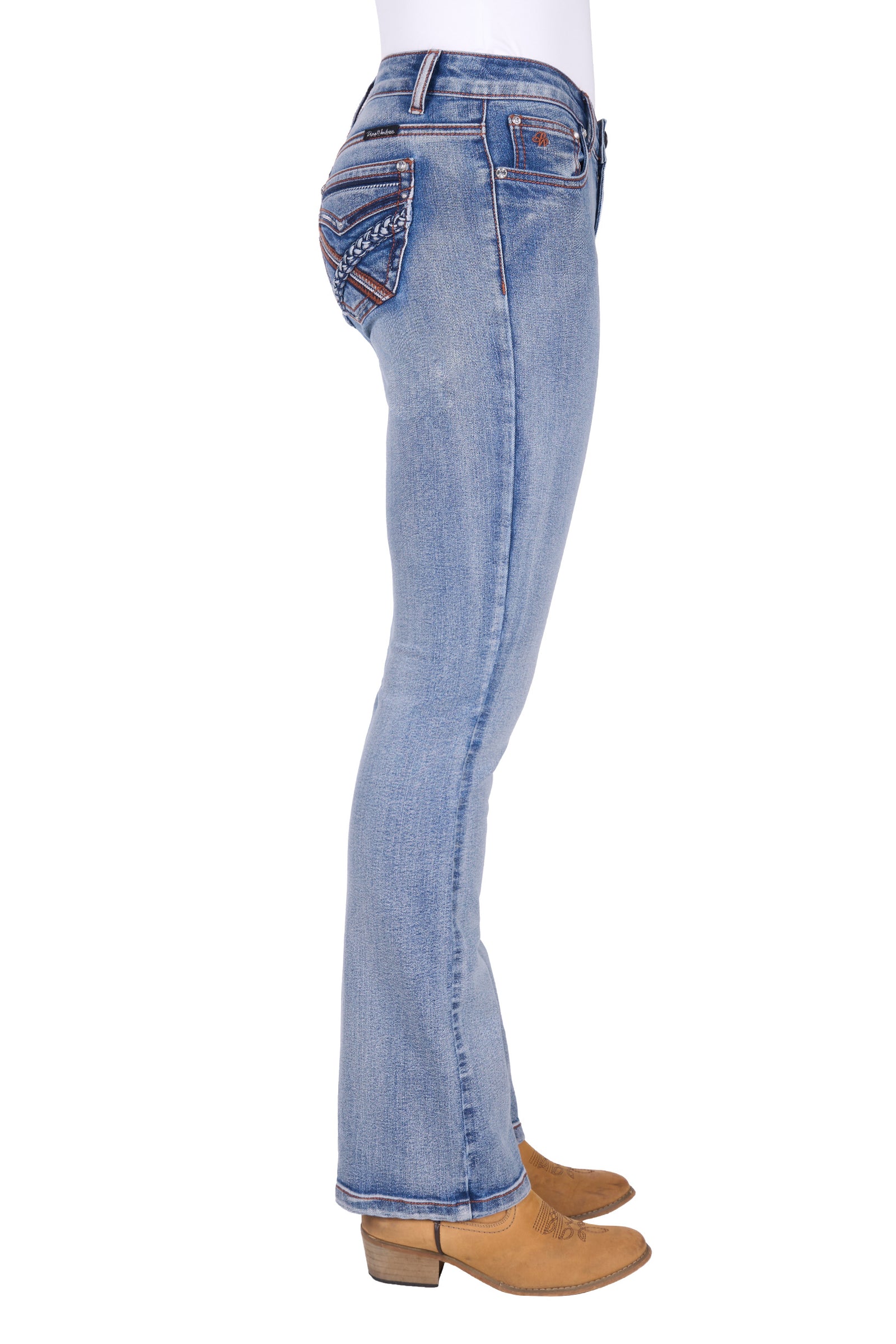 Pure Western Wmns Emily Bootcut Jean 32 Leg