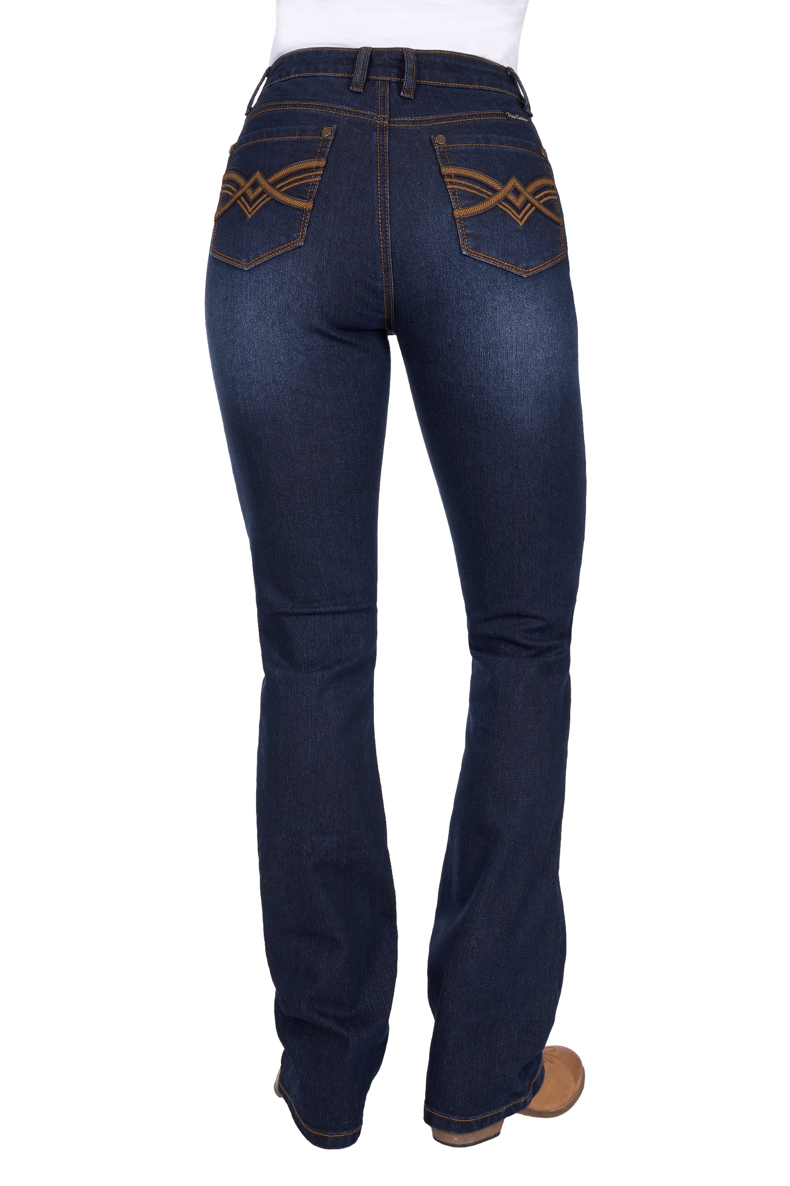 Pure Western Wmns Nova High Rise Bootcut Jean 34 Leg