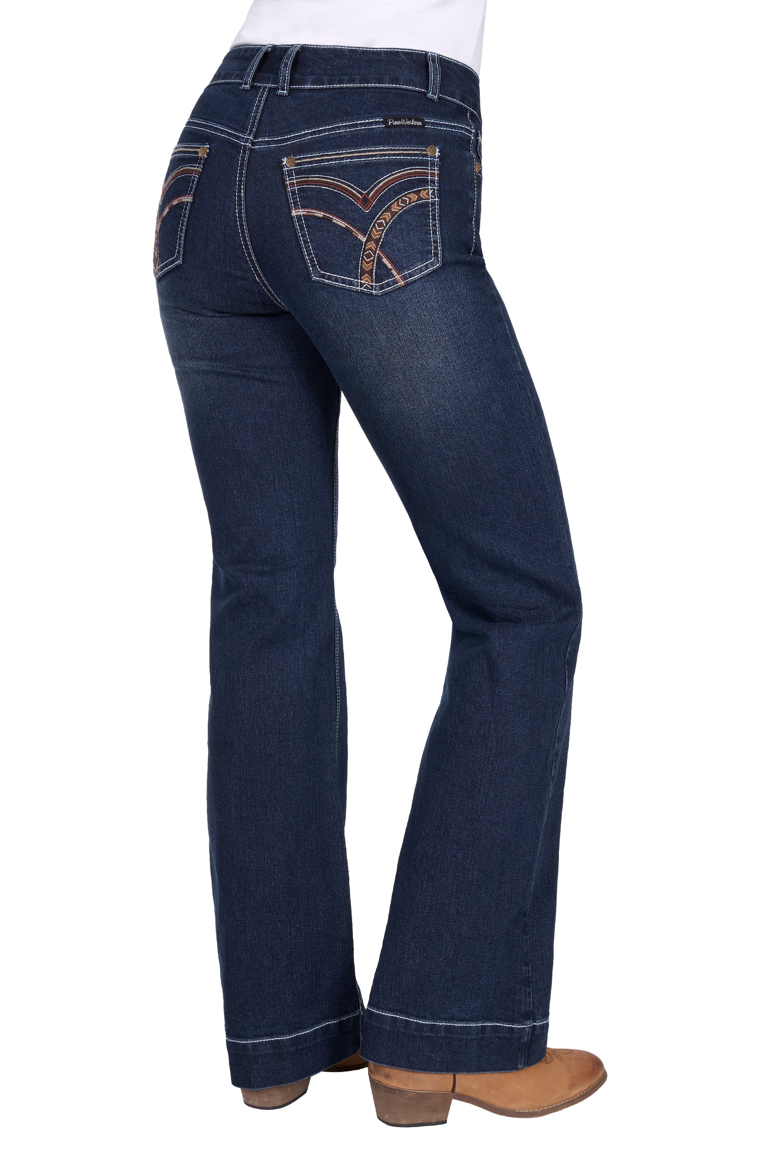 Pure Western Wmns Romy Trouser Jean 32 Leg