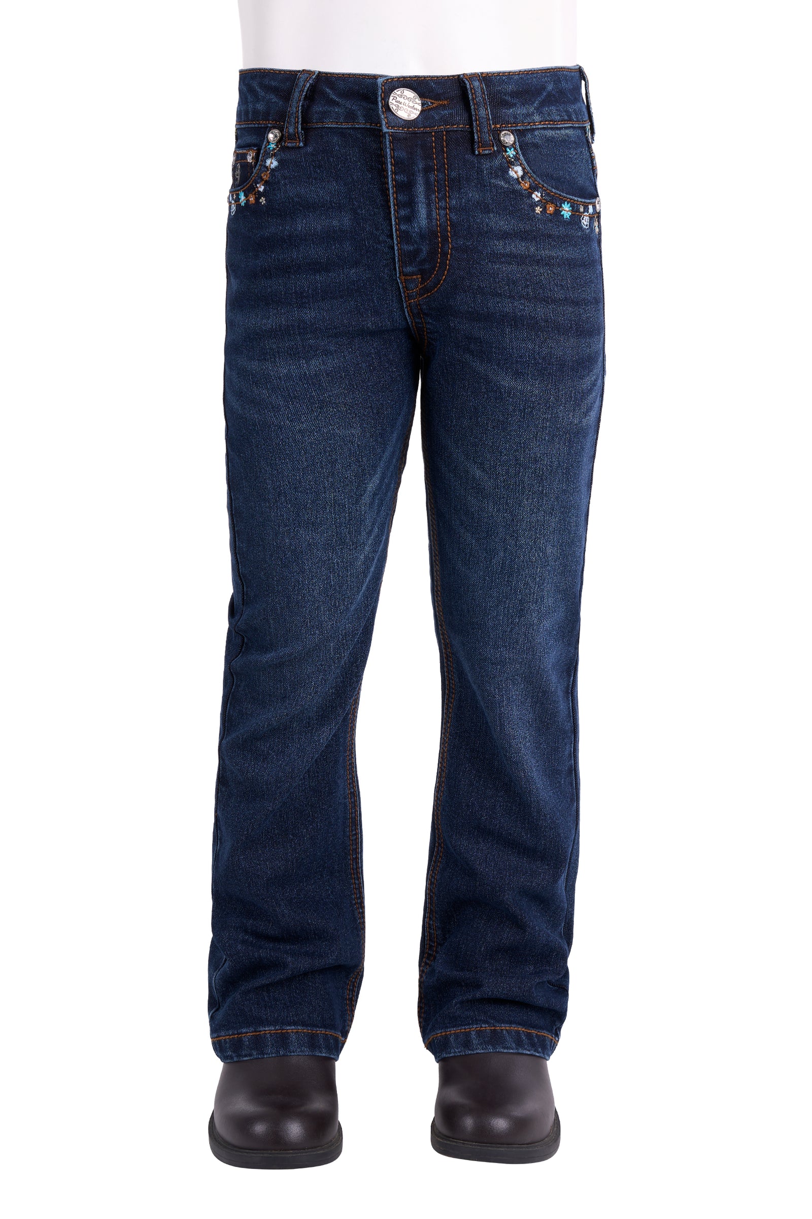Pure Western Girls Blossom Boot Cut Jean