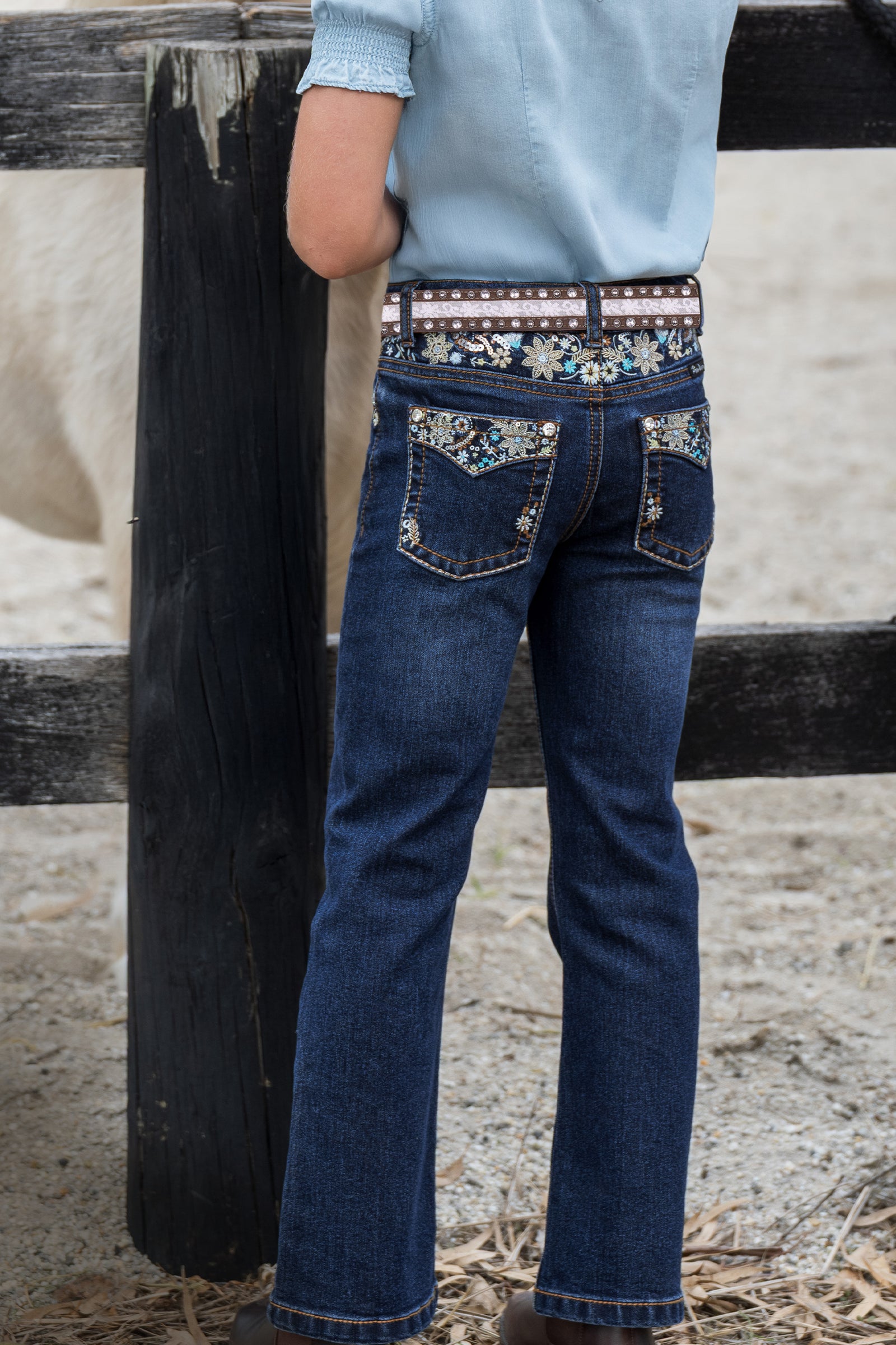 Pure Western Girls Blossom Boot Cut Jean